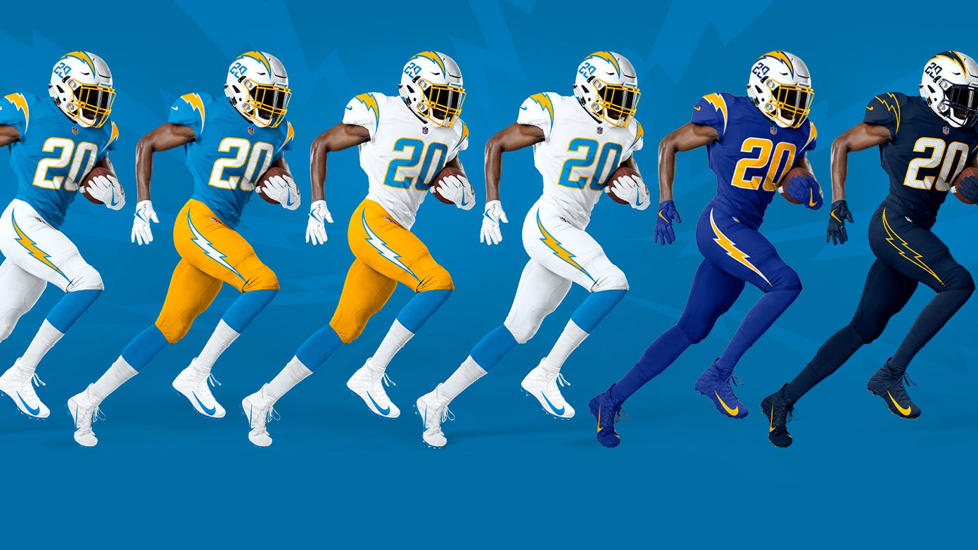 Los Angeles Chargers new uniforms: Jerseys, fresh look unveiled