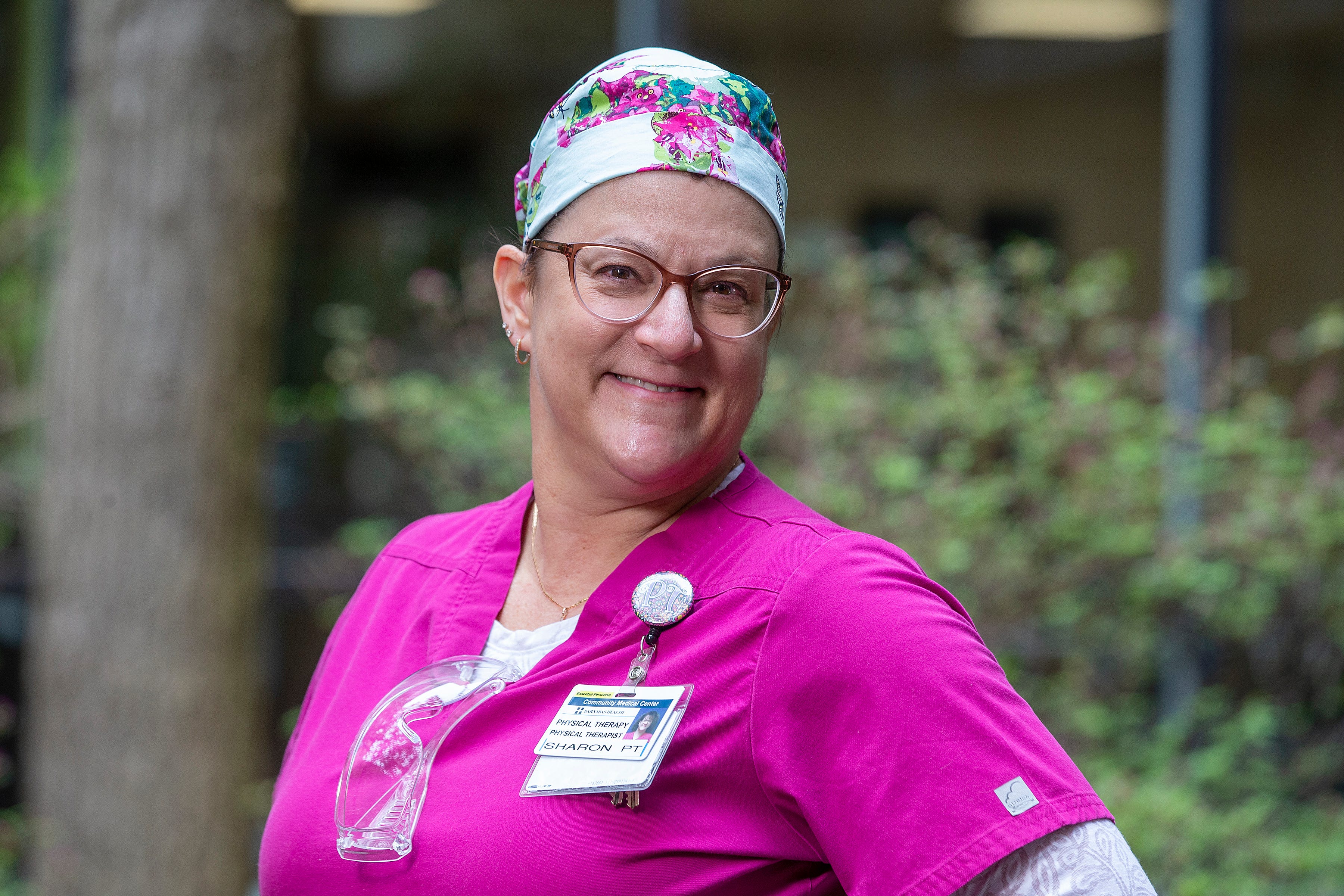 "My director got asked for any volunteers and I appreciated the opportunity to, you know, to help those in need to provide care and love to the sickest of the sick here in the hospital and I didn't hesitate to volunteer."- Sharon Marshall, physical therapist, Community Medical Center in Toms River, NJ Monday, April 20, 2020.