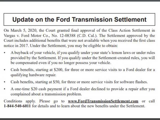 Ford Focus Fiesta Owners Eligible For Class Action Lawsuit Payments
