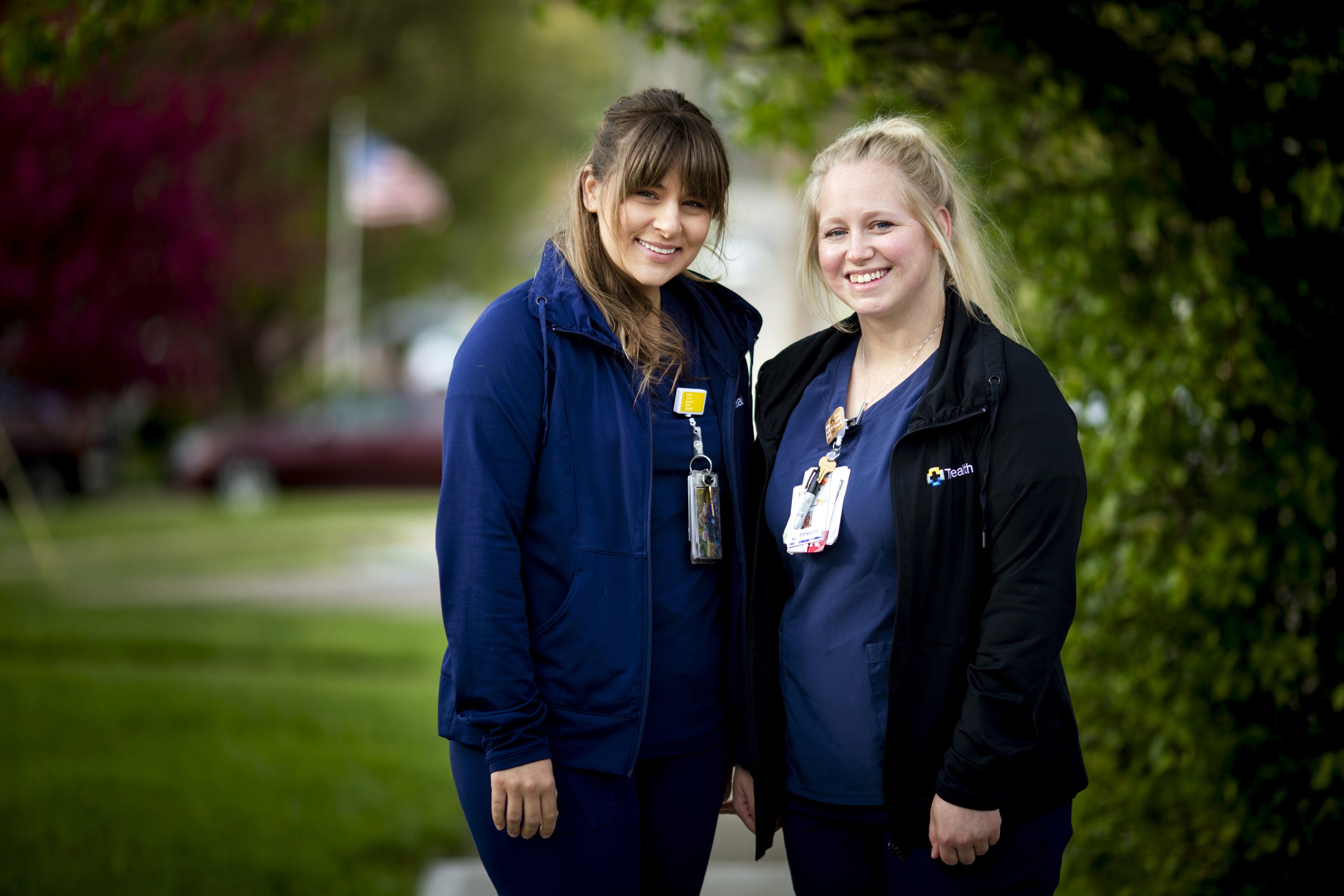 Kim Ritter and Sam Washam, nurse