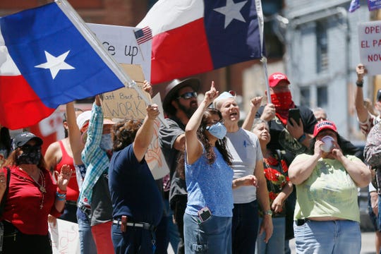 Protesters Rally At Courthouse Against Coronavirus Safety Measures