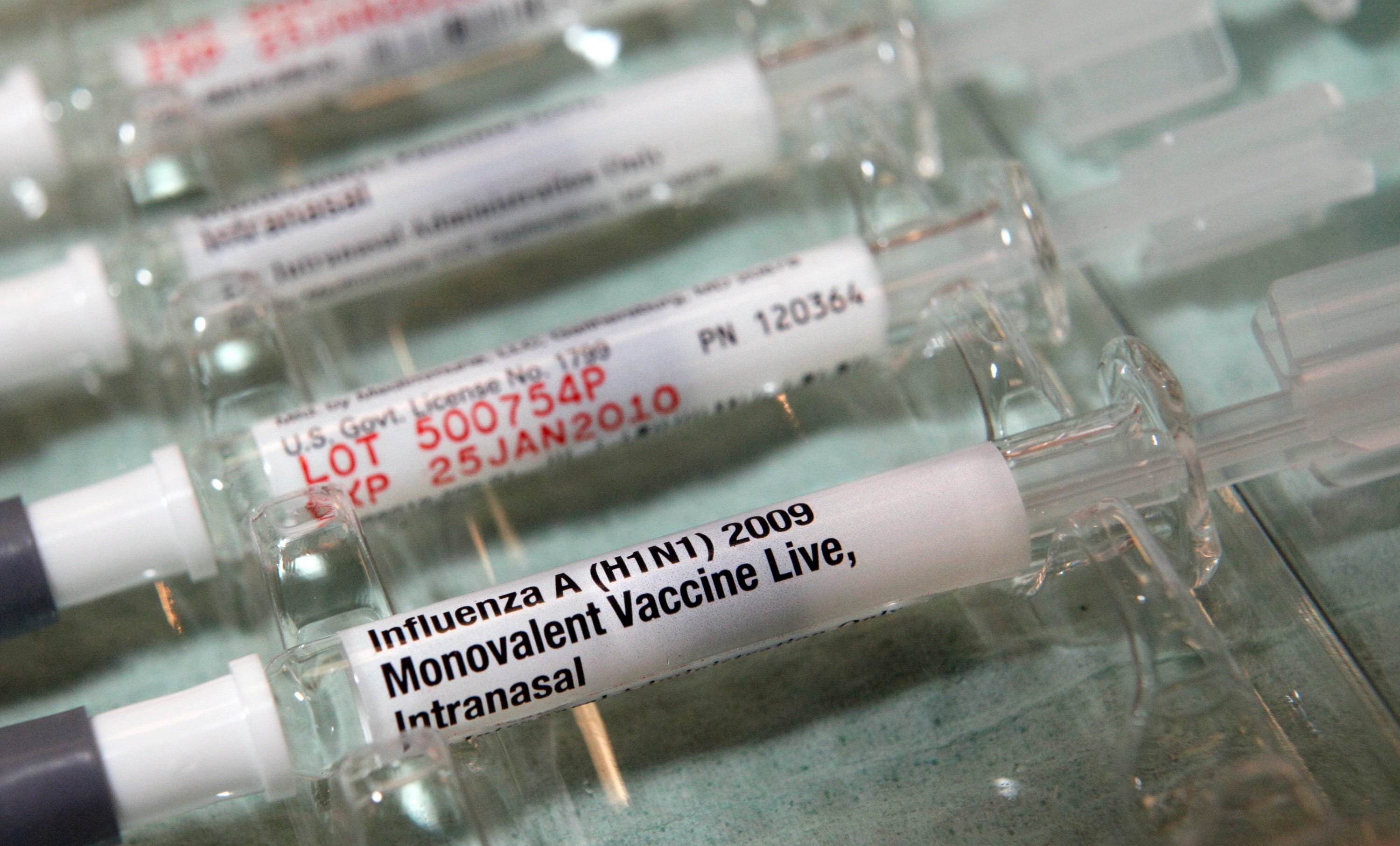 Vials of swine flu vaccine offered to residents for free in October 2009 at a West Palm Beach church. State health officials were relieved the virus did not spread as aggressively as initially feared.