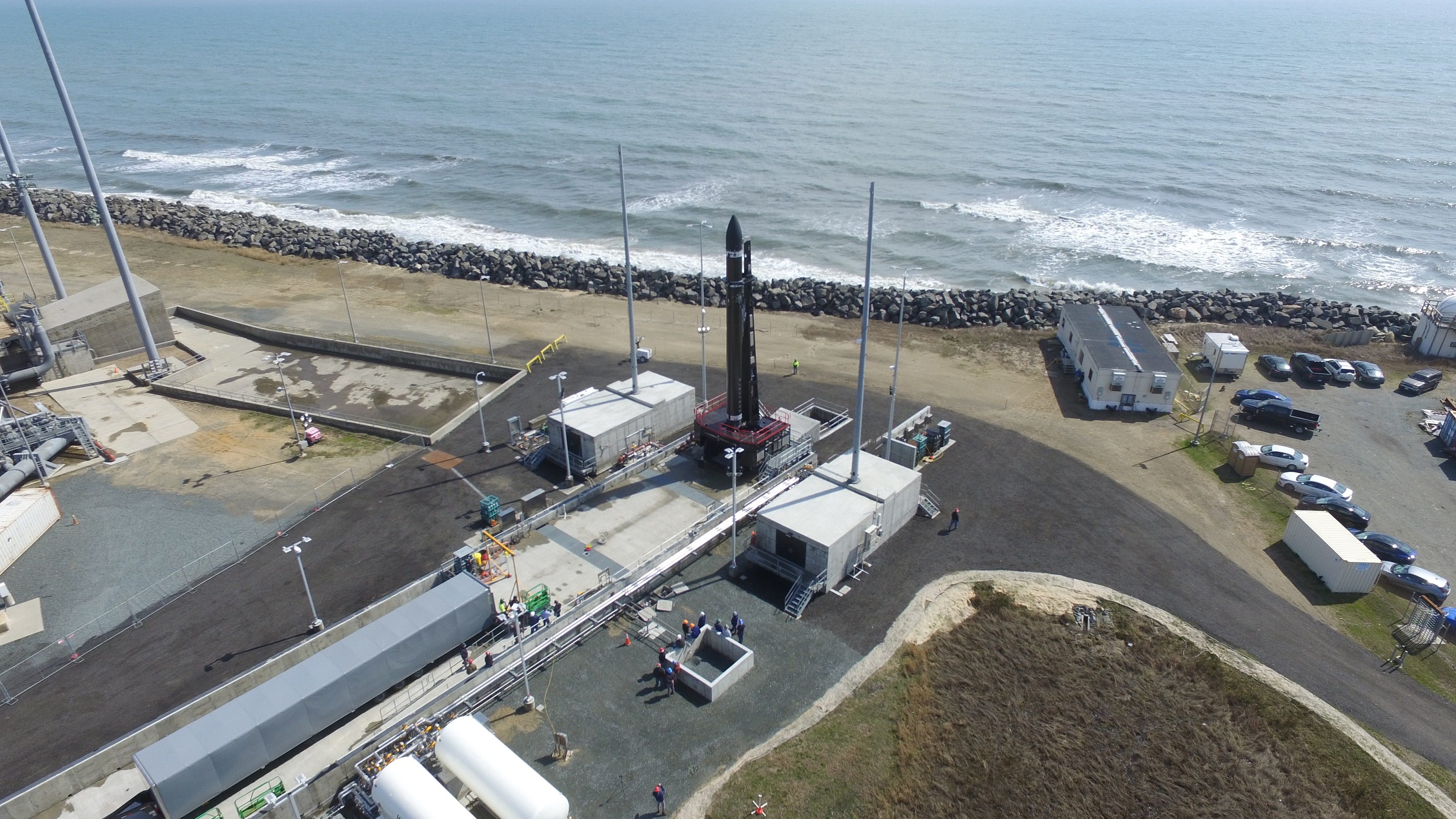 Rocket Lab launch pad at Wallops Island ready for liftoff