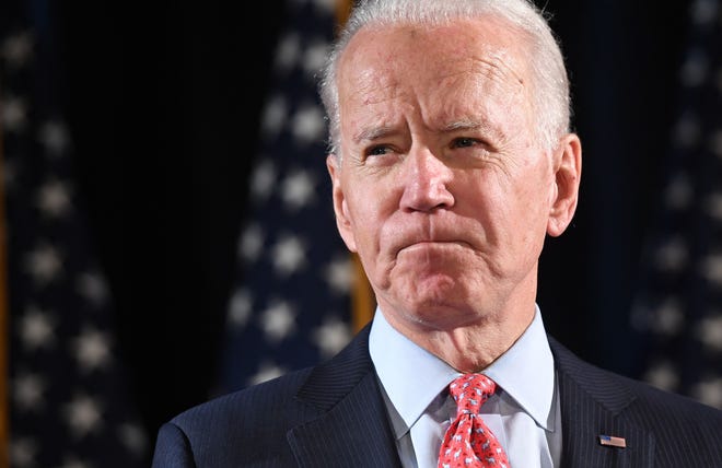 Former Vice President Joe Biden in Wilmington, Delaware, on March 12, 2020.