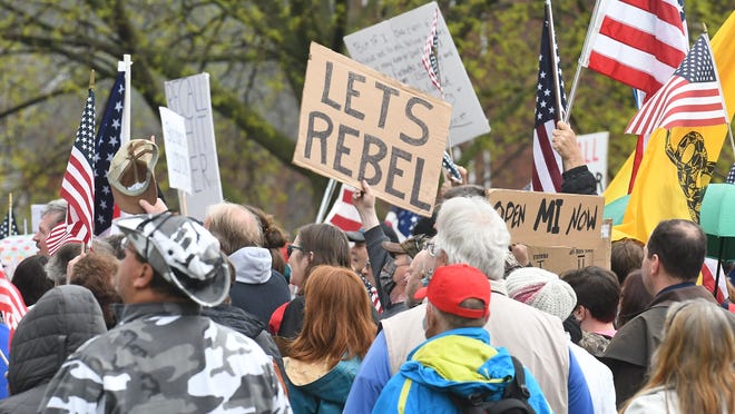 Protesters Some Armed Enter Michigan Capitol