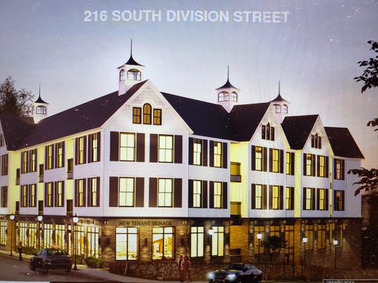 A rendering of the proposed 22-unit mixed-use development eyed for Peekskill.