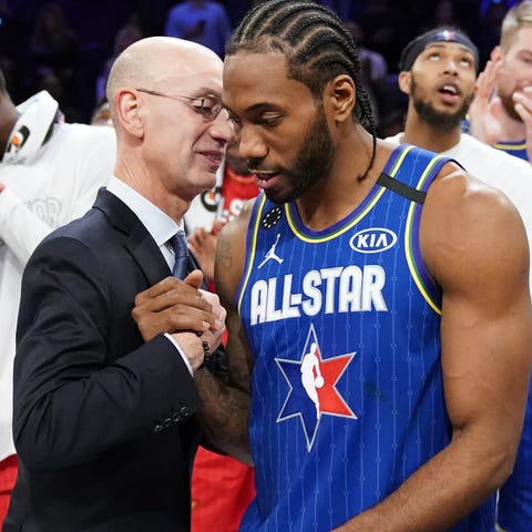 Feb 16, 2020; Chicago, Illinois, USA; Team LeBron 