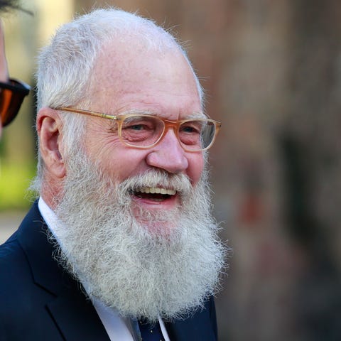 David Letterman arrives to the opening celebration