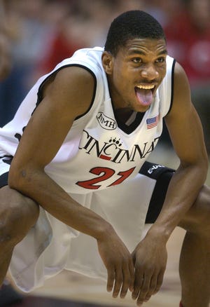 James White sets up to defend a Louisville player during overtime at Fifth Third Arena on Feb. 21, 2004.