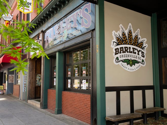 Barley's Taproom and Pizzeria on Washington Street in Downtown Greenville. 