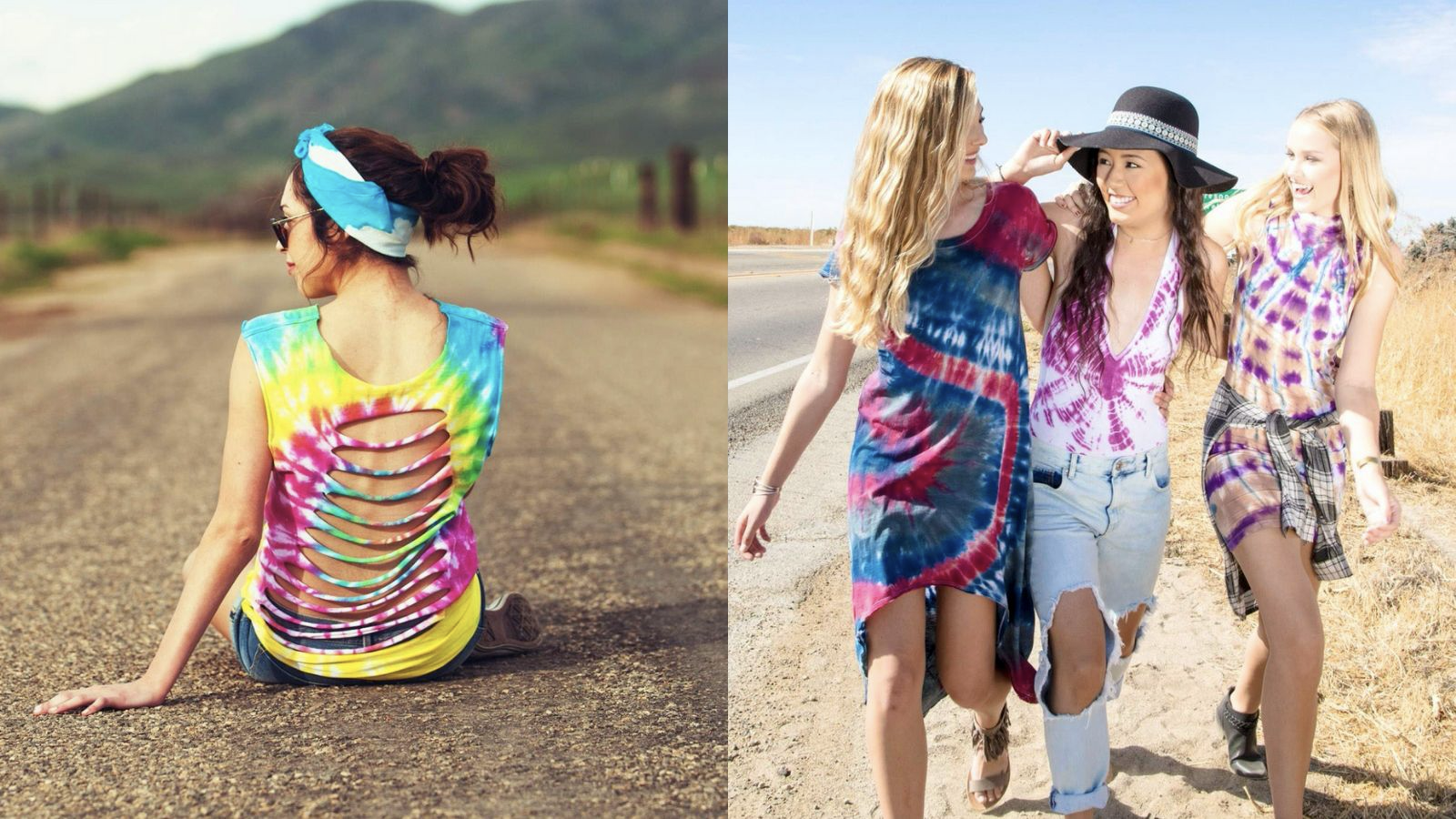 womens tie dye outfits