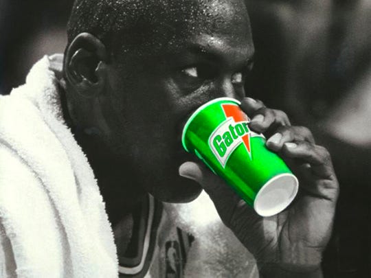 Gatorade, which was launched in Indianapolis, built a long-running ad campaign around Michael Jordan, encouraging backyard athletes to "Be Like Mike."