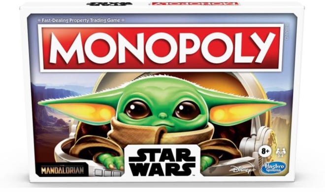 Baby Yoda es la estrella de su propio juego Monopoly "Star Wars".