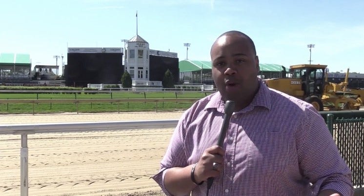 A photo from one of my Kentucky Derby videos in April 2019.