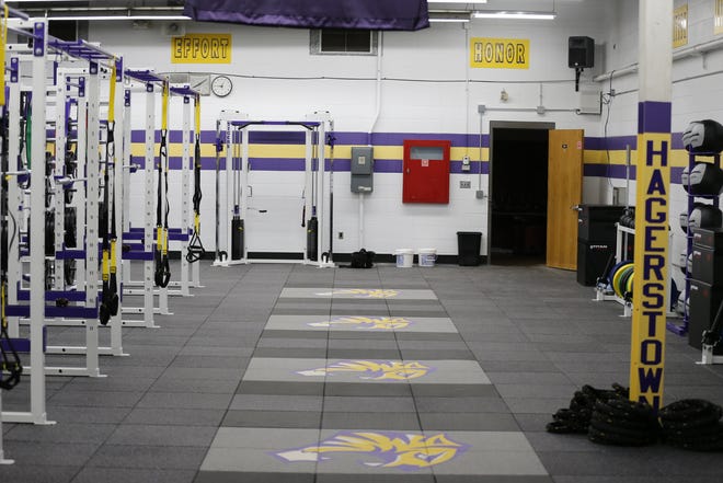 Hagerstown Jr./Sr High School's new weight room features custom-made equipment and is the first update to the facility in more than two decades.