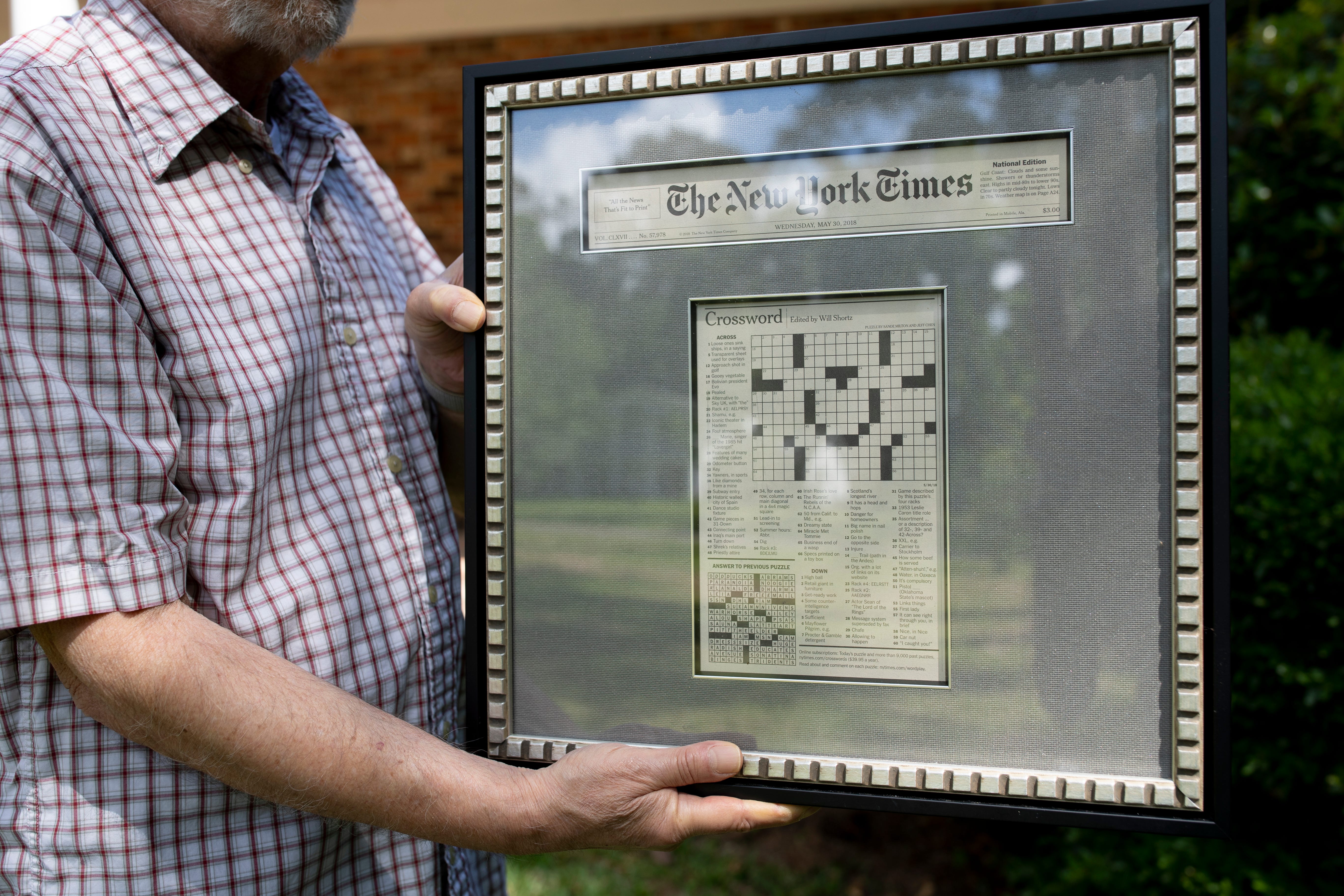 That's a puzzler: Crossword creator is obsessed