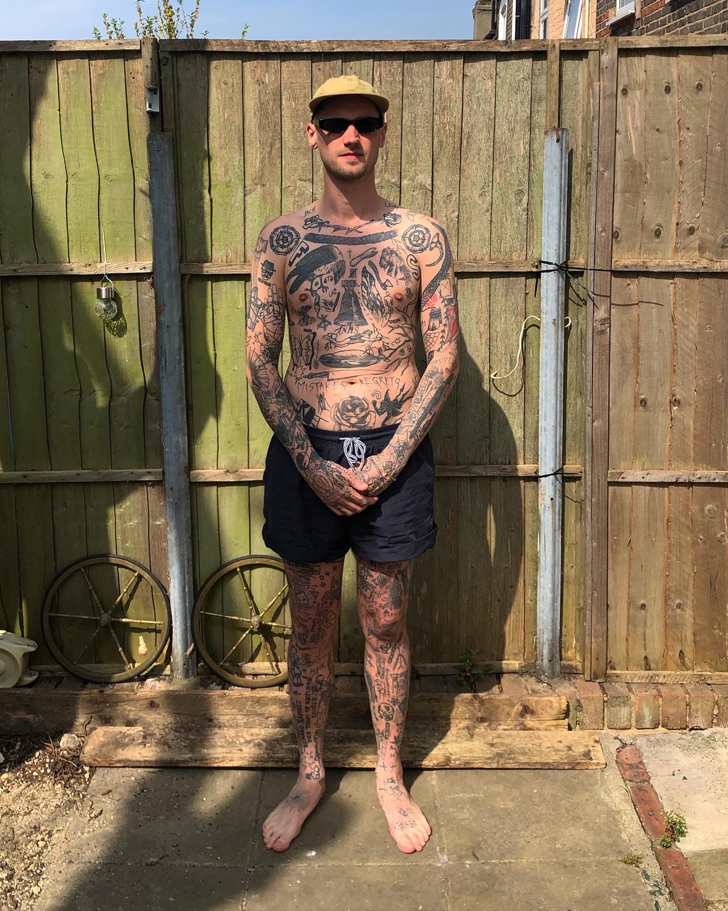 This man has tattooed himself every day while in isolation during the coronavirus pandemic