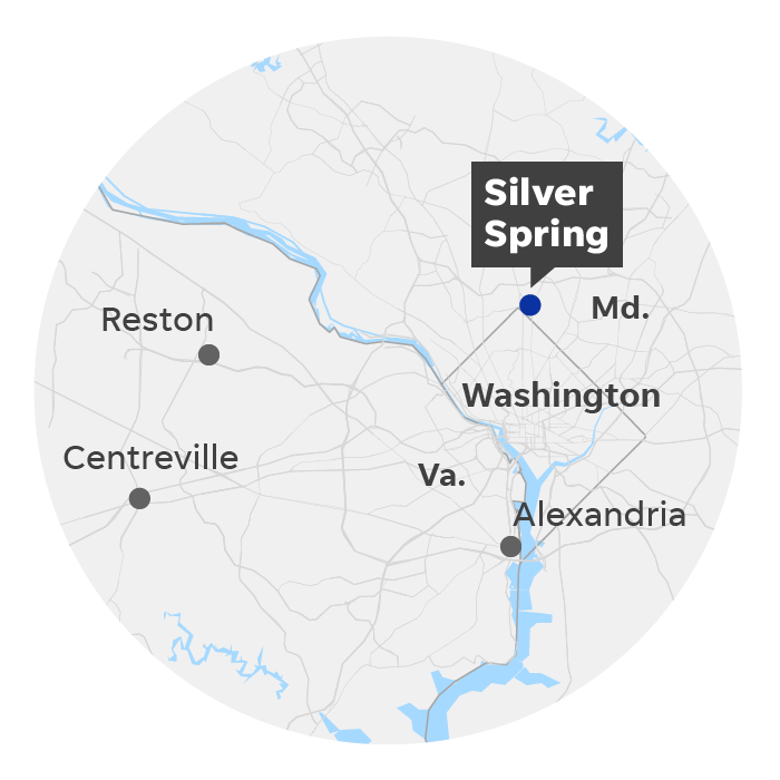 Silver Spring, Md. locator map