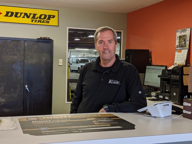 Todd Keener, manager at K-Ceps Service Center, moved to Newark at age 12, and has been into cars since he was a kid.
