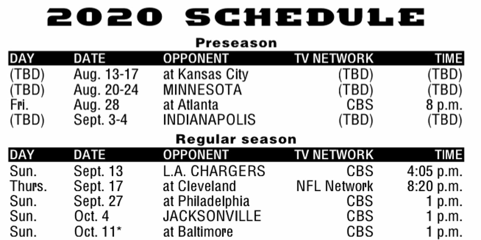 27 Top Pictures Printable 2020 Nfl Schedule Week 4 - Week 4 of 2013 NFL Season Opens With Rams Hosting 49ers