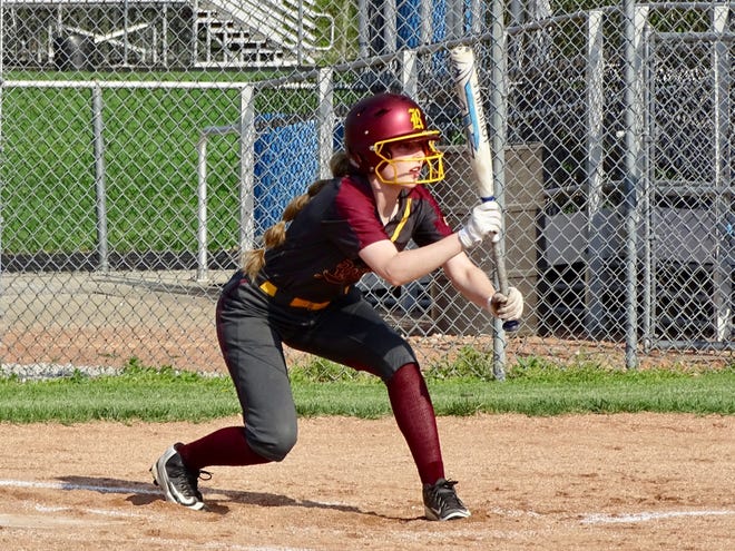 Berne Union's Macie Staten is one of three seniors on the Berne Union softball team, which has won five consecutive Mid-state League-Cardinal Division championships.