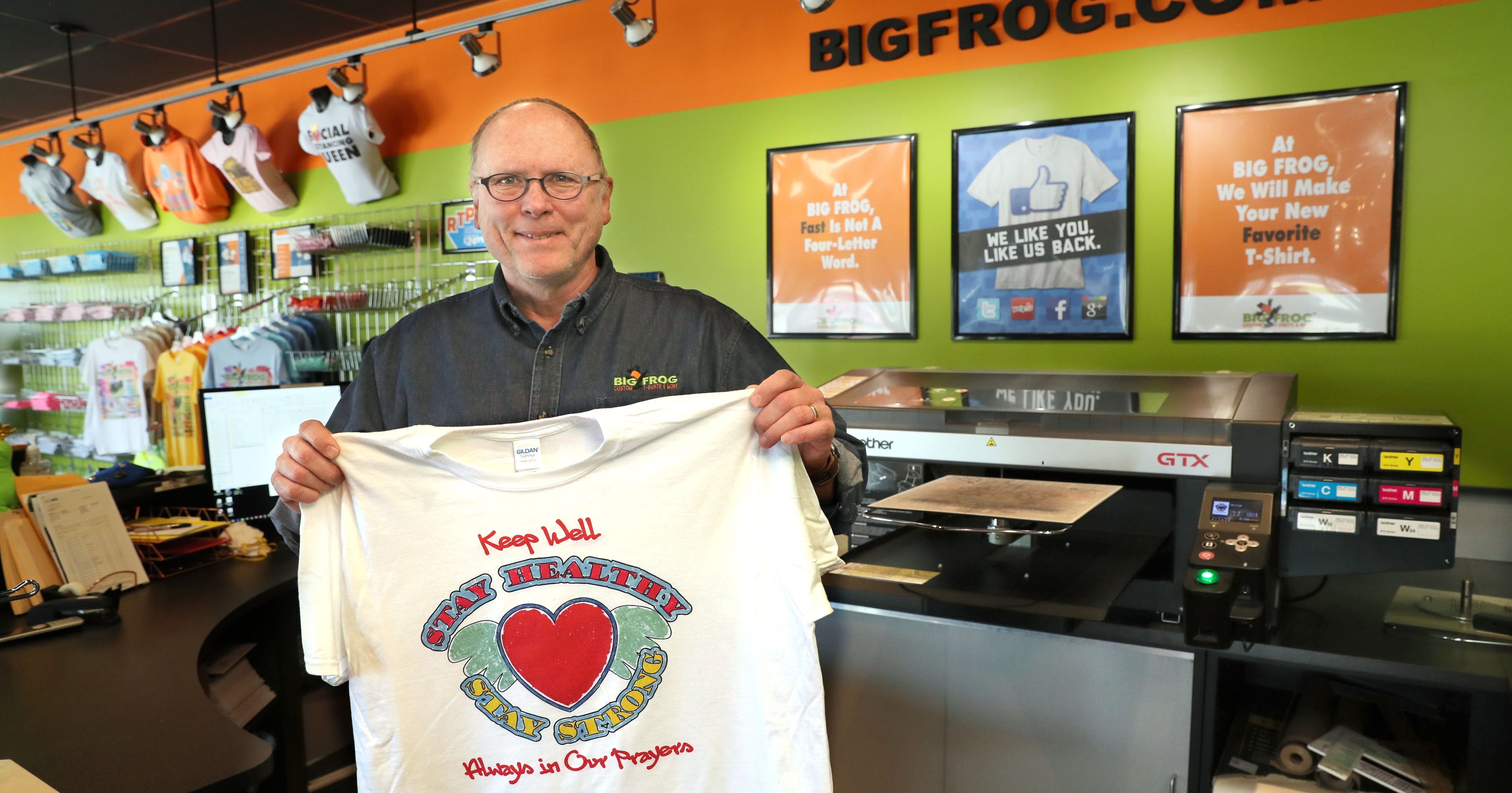 Coronavirus Big Frog Custom T Shirts Makes Apparel For