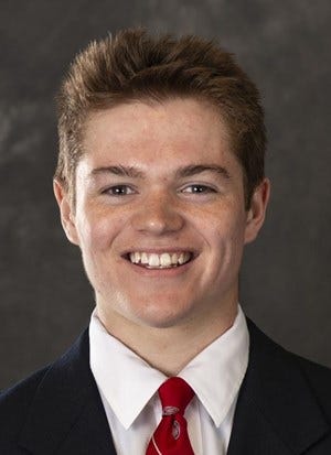 Cole Caufield is the Big Ten Freshman of the Year in hockey.