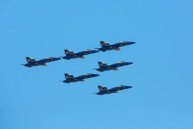In Flying Over Michigan Blue Angels Send Jet Fuel Through Our Souls