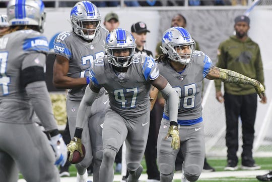 Lions safety Tracy Walker (47) says Ahmaud Arbery, his second cousin, was 