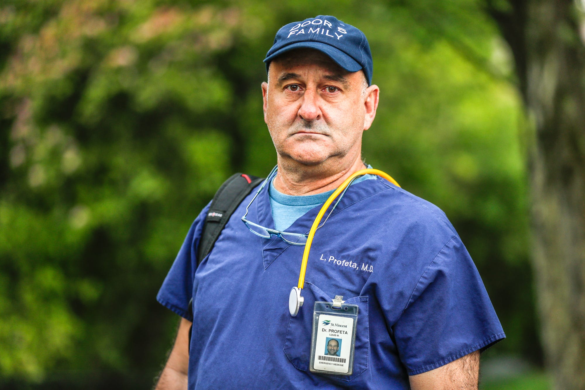 Dr. Louis Profeta, an emergency room physician at Ascension St. Vincent Fishers Hospital