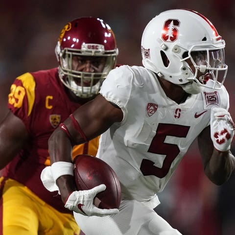 The Stanford Cardinal and Southern California Troj