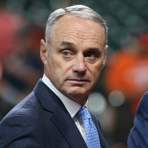 MLB commissioner Rob Manfred during the 2019 World