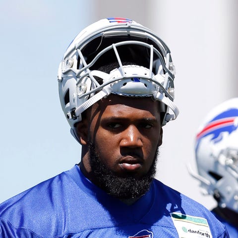 Buffalo Bills defensive end Ed Oliver (91) was the