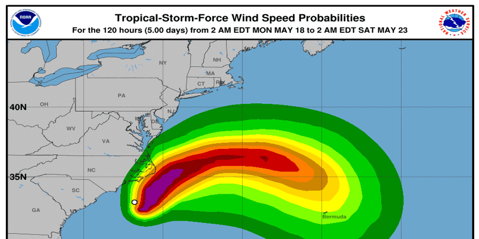 Tropical Storm Arthur 2020: North Carolina coast in path, see the map