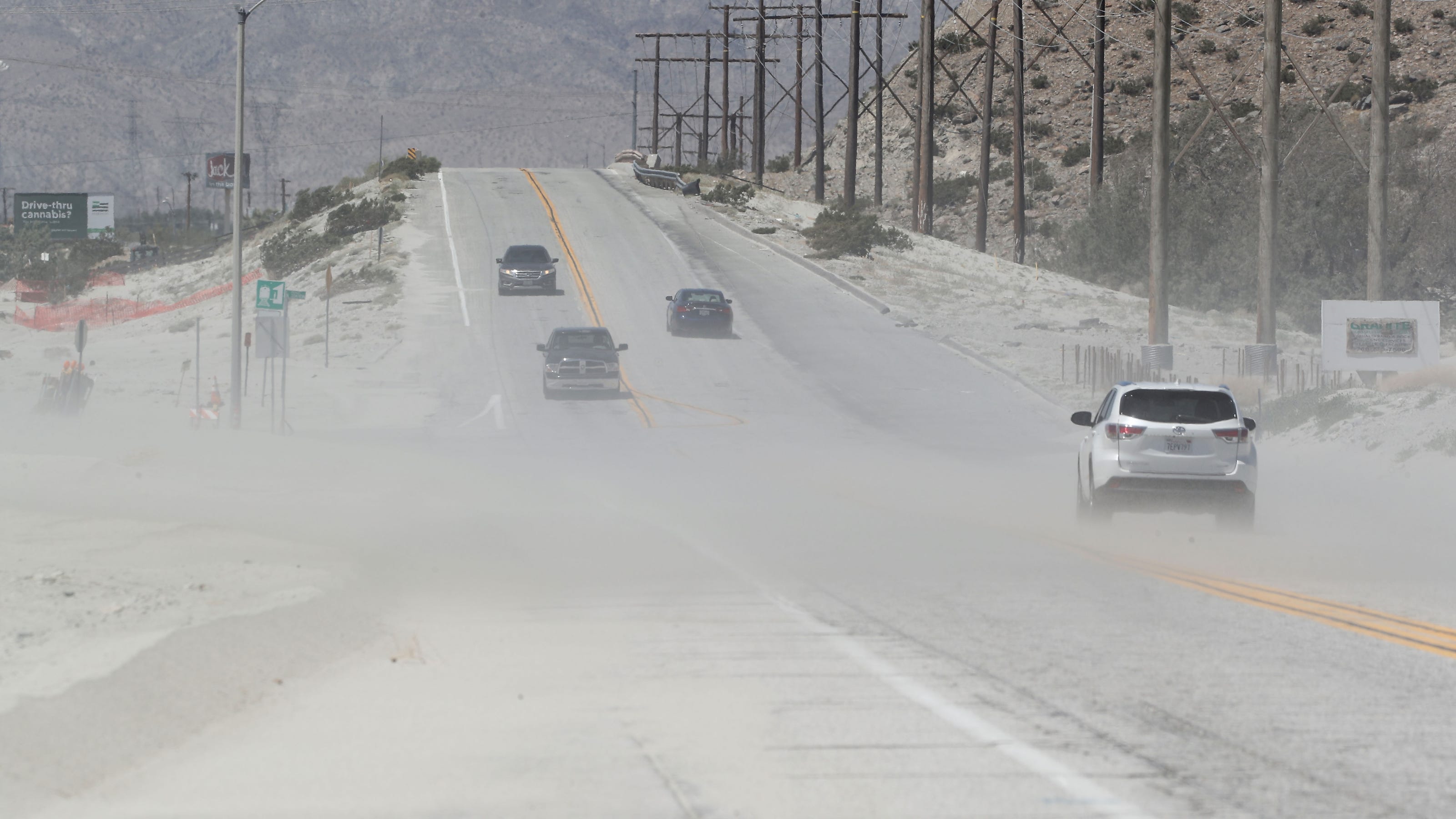 Palm Springs felt its hottest day this year on Friday; wind advisory