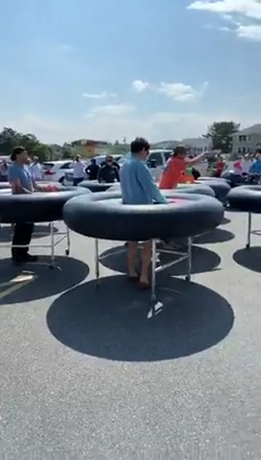 Fish Tales in Ocean City, Md., debuted bumper-style tables developed by Revolution Event Design and Production to keep customers 6 feet apart.