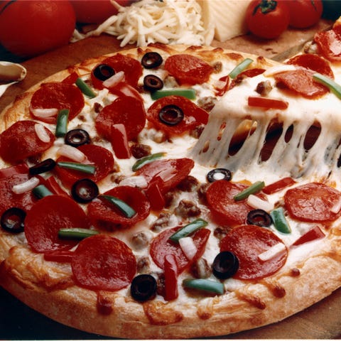 DiGiorno Rising Crust pepperoni pizza made by Kraf