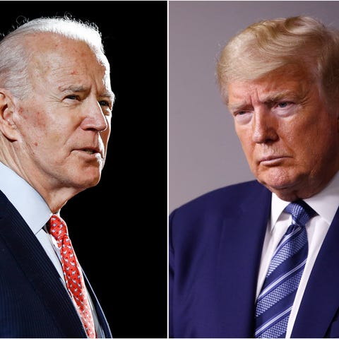 Former Vice President Joe Biden and President Dona