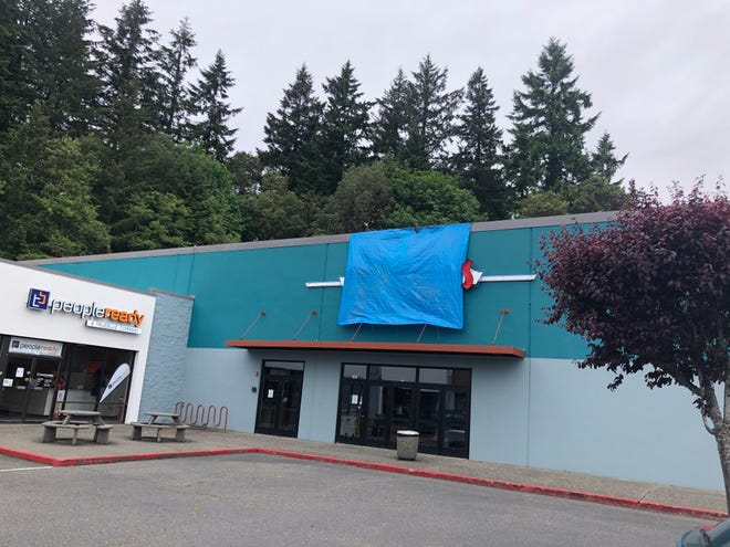 The former Olympic Cinemas on Riddell Road in Bremerton is under renovation, planned to become a movie house and restaurant operated by the owners of the Tracyton Pub.