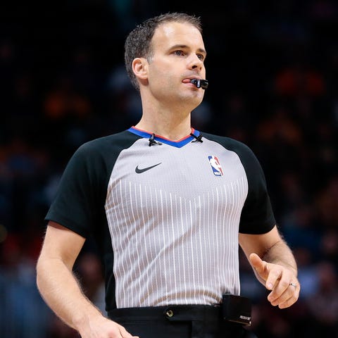 Mark Lindsay was one of three NBA referees officia