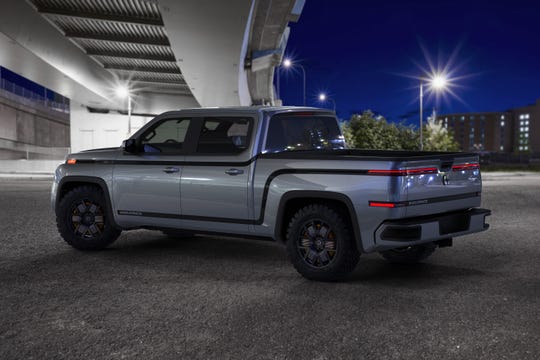 The 2021 all-electric Endurance pickup from Lordstown Motors. It is due to market next year.