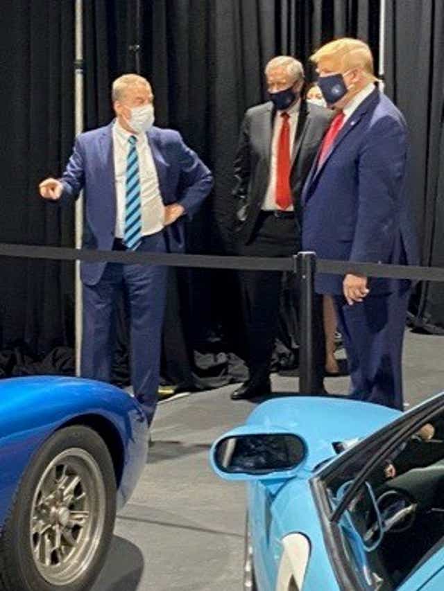 Trump Wowed By Ford Gt Supercar During Visit To Michigan