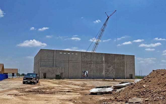 Work continues at the construction site near the PaulAnn Baptist Church in San Angelo on Friday, May 22, 2020.