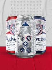 Sales of Budweiser have been up about 3%, by dollar value, so far this year. Now there are new limited edition red, white and blue patriotic cans available this summer. The camouflage design with stars, stripes pay tribute to the five military branches.