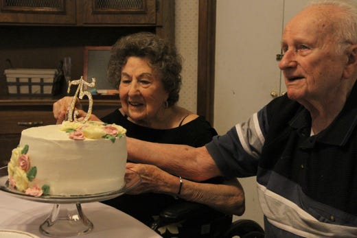 Eugene and Mary Szczepinski celebrated their 75th wedding anniversary Saturday, May 23, 2020, with their family. They were married May 22, 1945, in San Antonio.