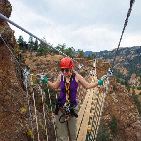 Teens and families can soar on ziplines and traver