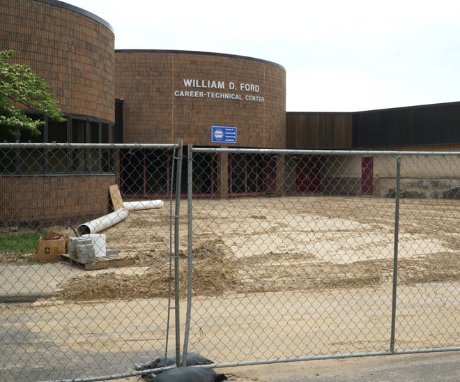      The William D. Ford Career-Techincal Center on Marquette is being renovated with funds from the Westland School bond.                          