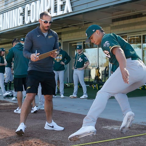 Oakland Athletics pitchers go through 2019 spring 