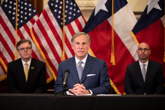 Gov. Greg Abbott announced a strike force in charge of laying steps to reopen the Texas economy at a press conference last month.