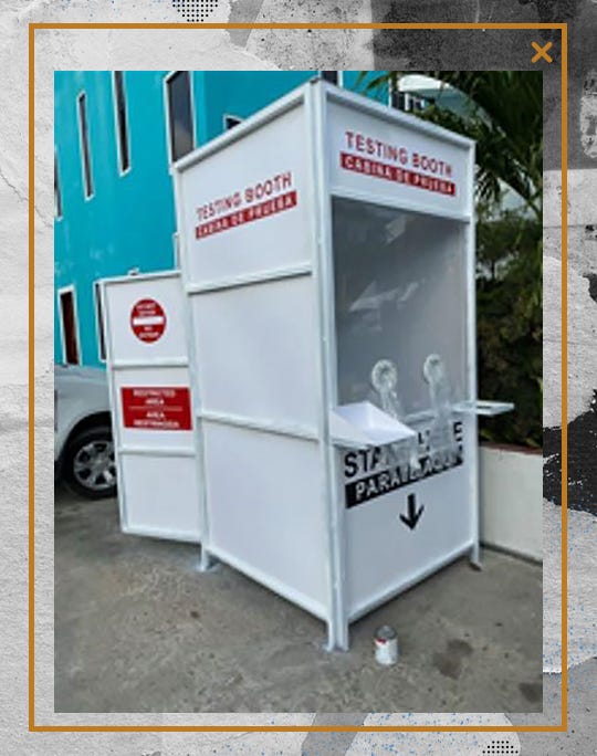 A screenshot of a Telepoint testing booth.